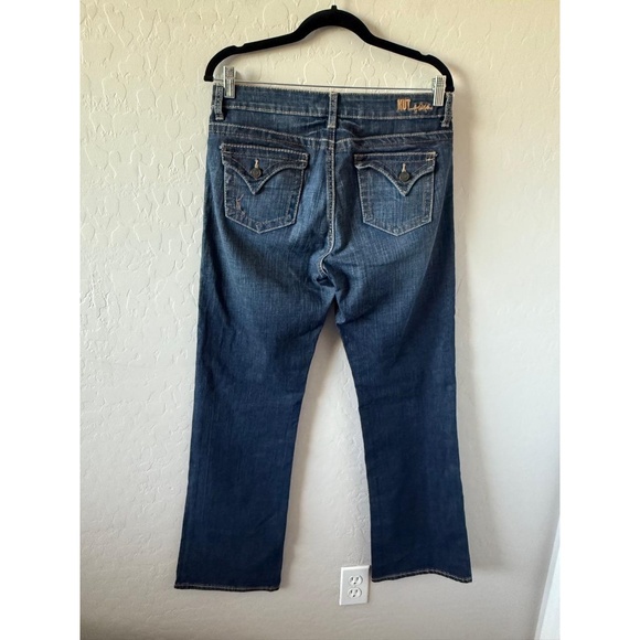 KUT from the Kloth Jeans Womens 8 Medium Wash Bootcut Whiskering Classic Denim - Picture 2 of 5
